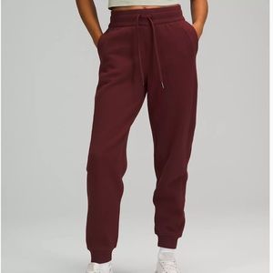 Lululemon Merlot Red Scuba Joggers